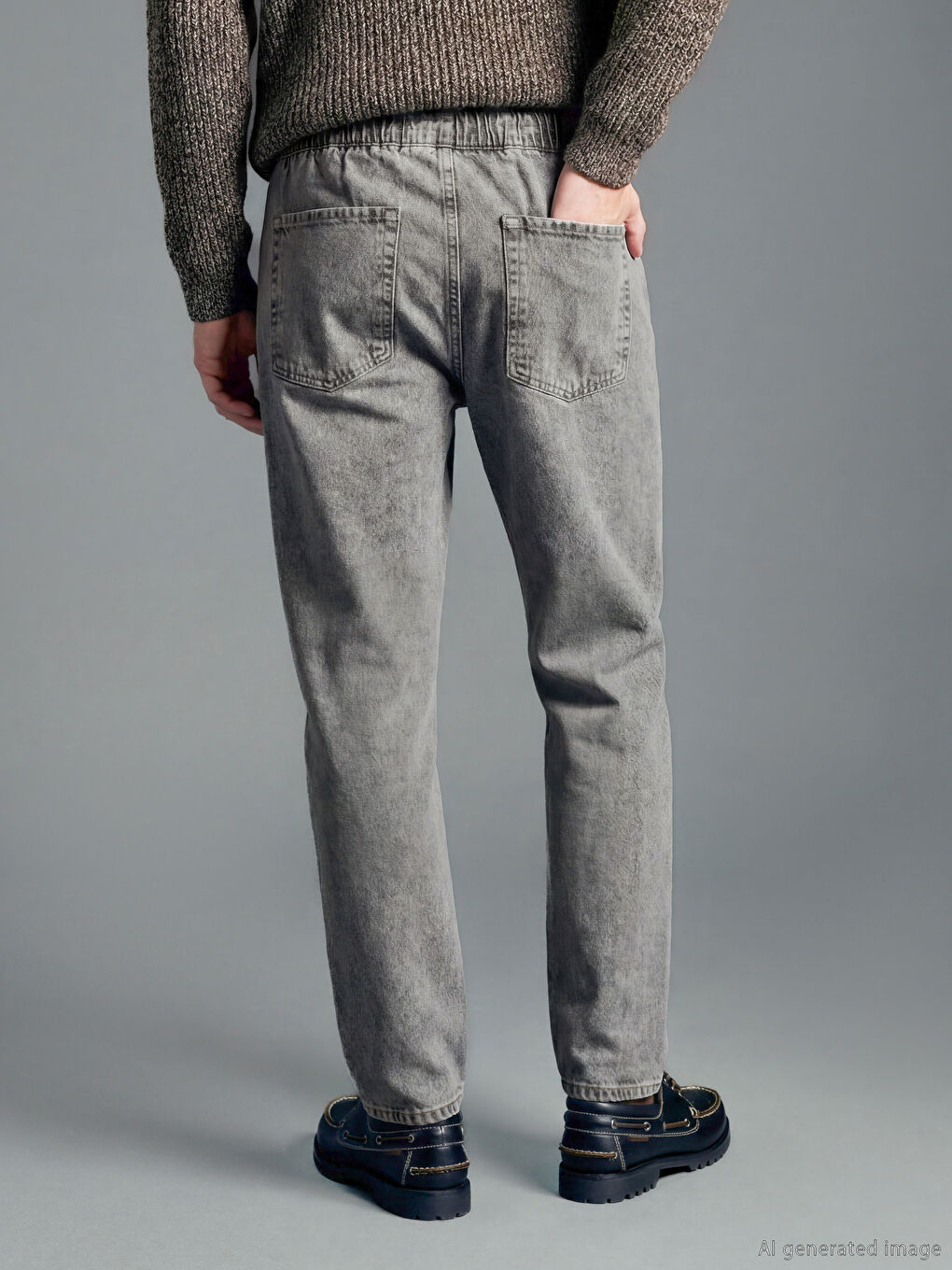 Gri 700 Straight Fit Erkek Jean Pantolon-4