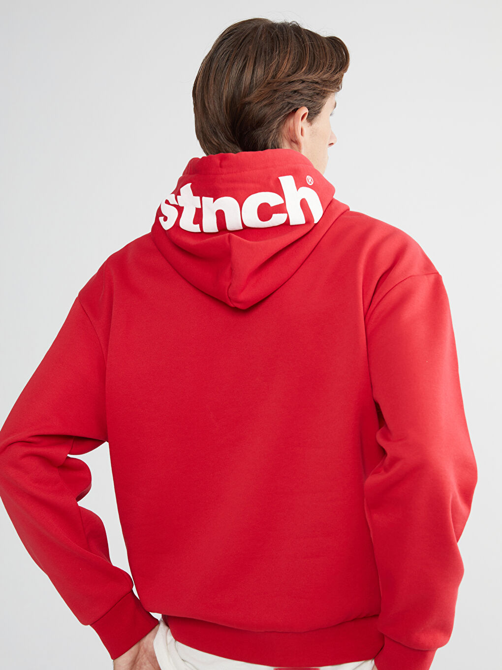 Long Sleeve Printed Men's Thick Hoodie