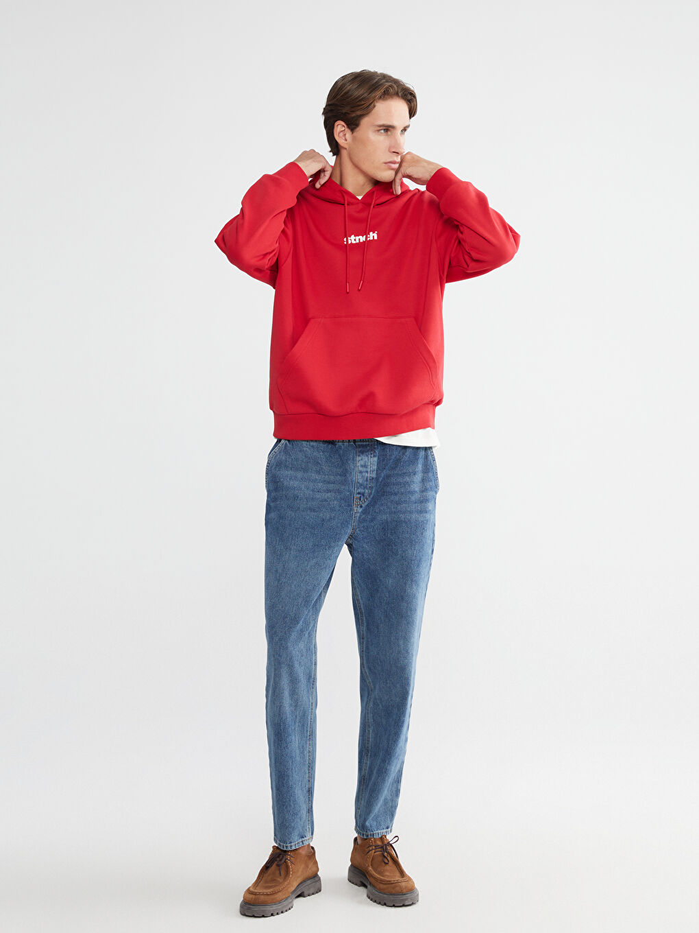 Long Sleeve Printed Men's Thick Hoodie-1