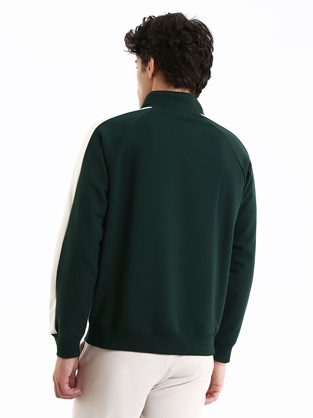 سويت شيرت بياقة قمعية للرجال-4