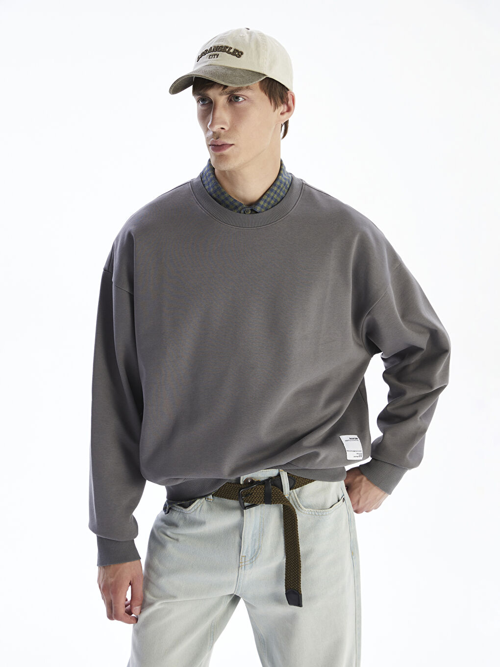 Sweat-shirt pour Hommes à Col Rond