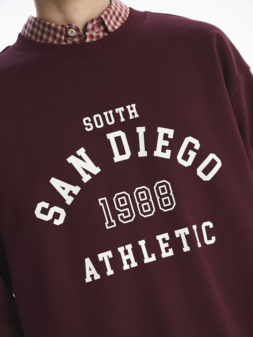 Sweat-shirt Épais Imprimé pour Hommes à Col Rond-2