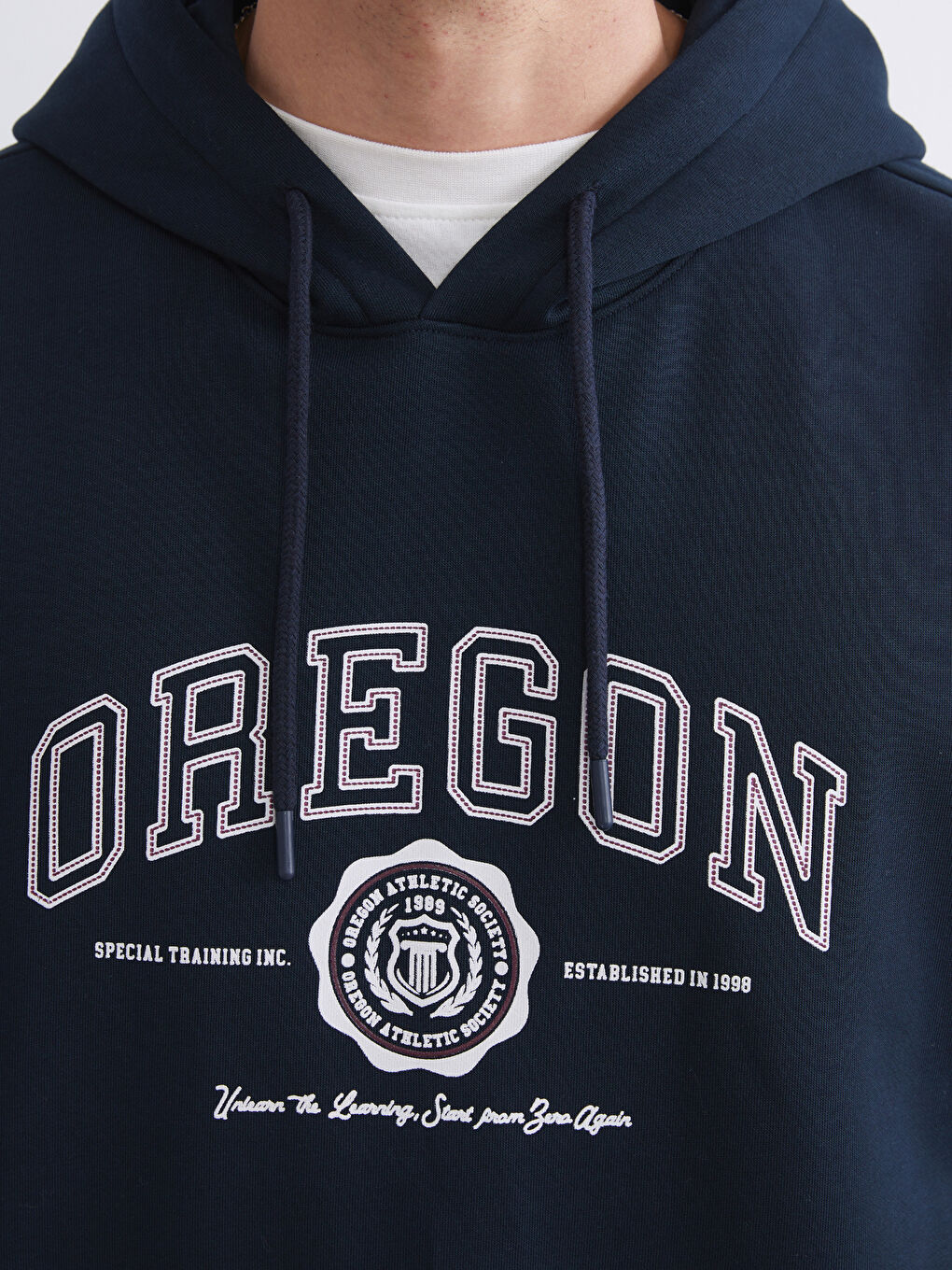 Loose Fit Oregon Printed Men's Hoodie-2