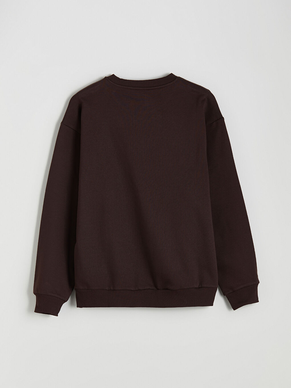 Crew Neck Long Sleeve Thick Men's Sweatshirt-5