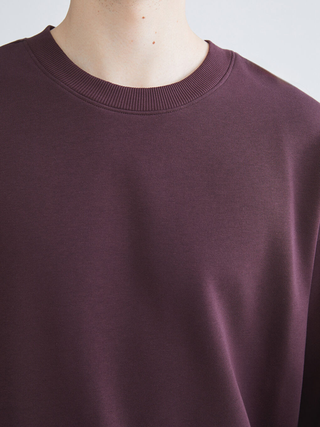 Sweat-shirt Épais à Manches Longues pour Hommes avec Col Rond-2