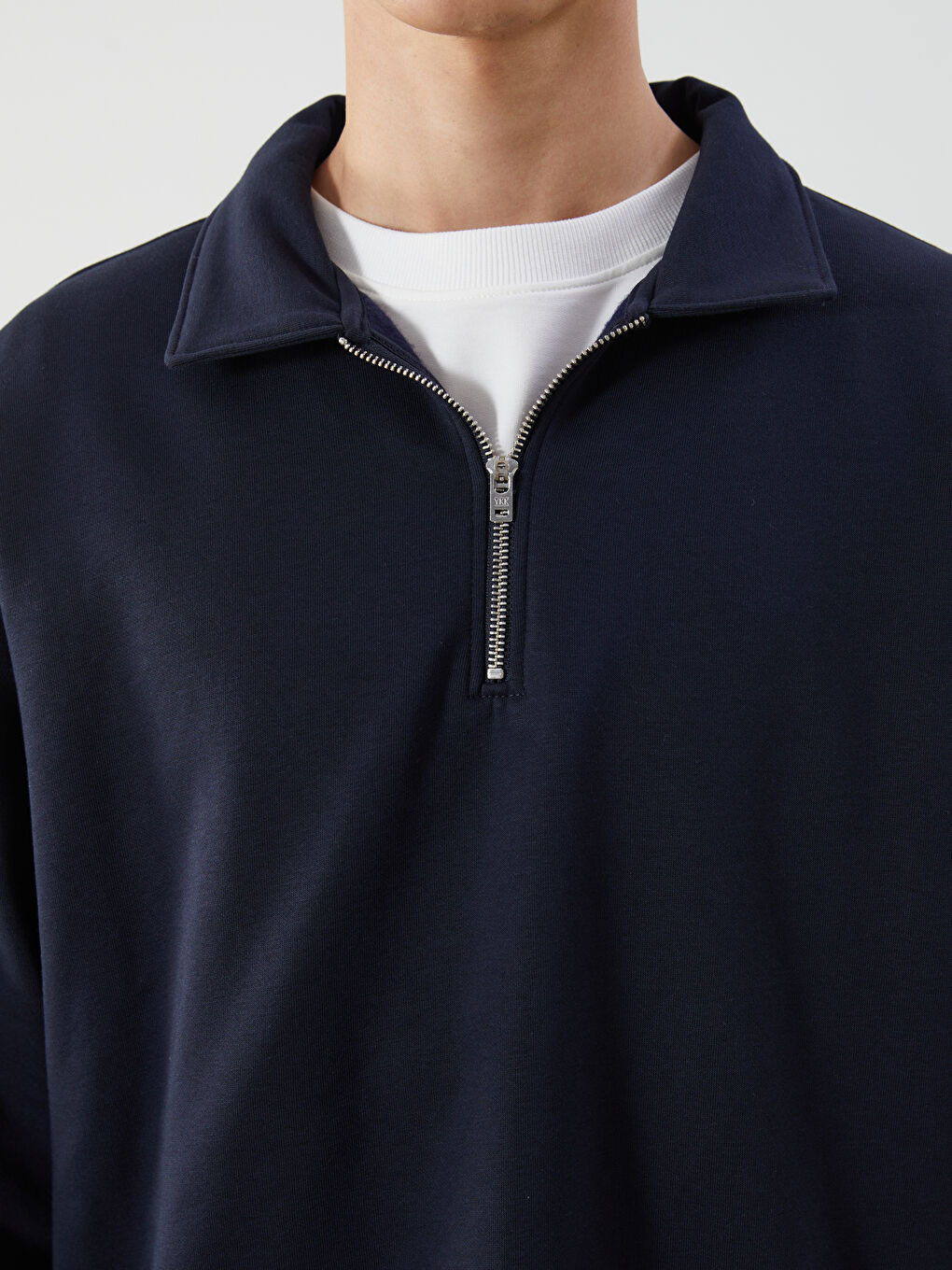 Polo Neck Men's Sweatshirt-2