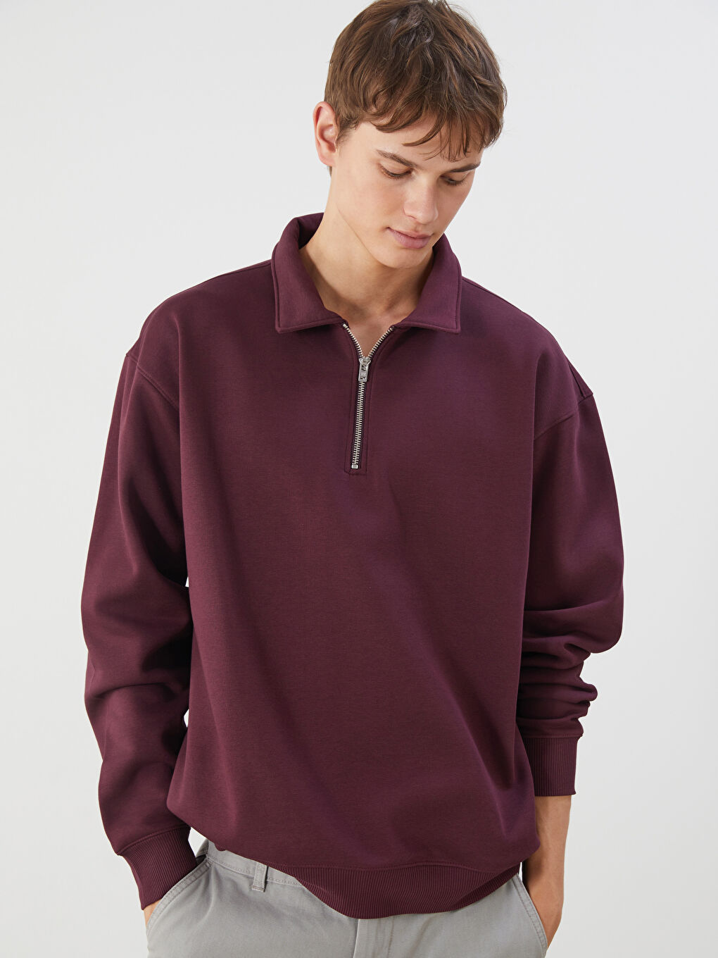 Polo Neck Men's Sweatshirt