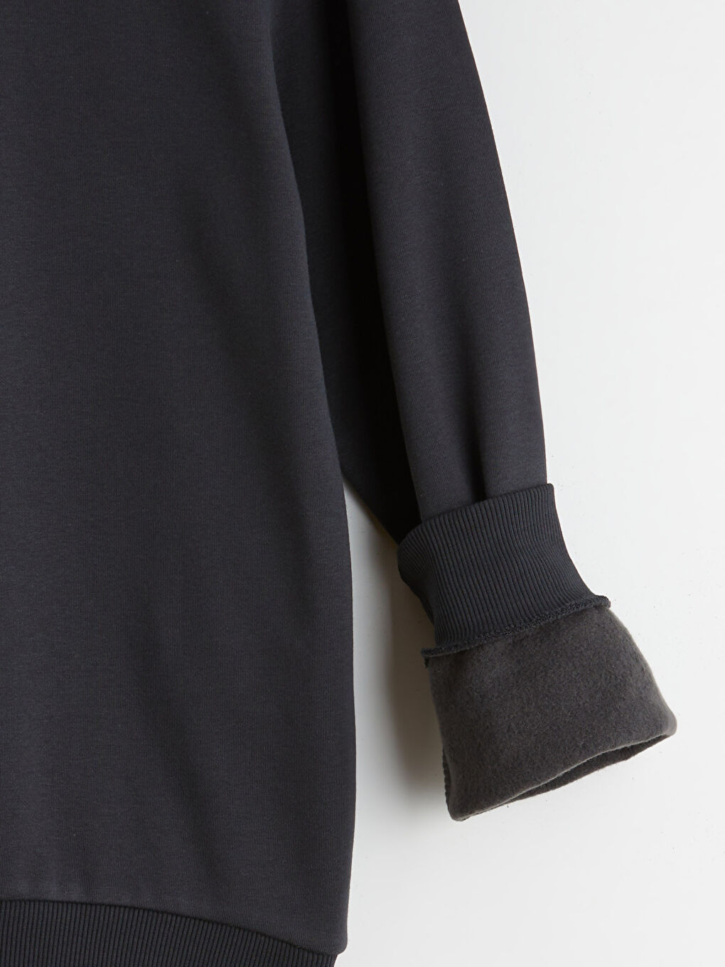 Antrasit Polo Yaka Erkek Sweatshirt-5