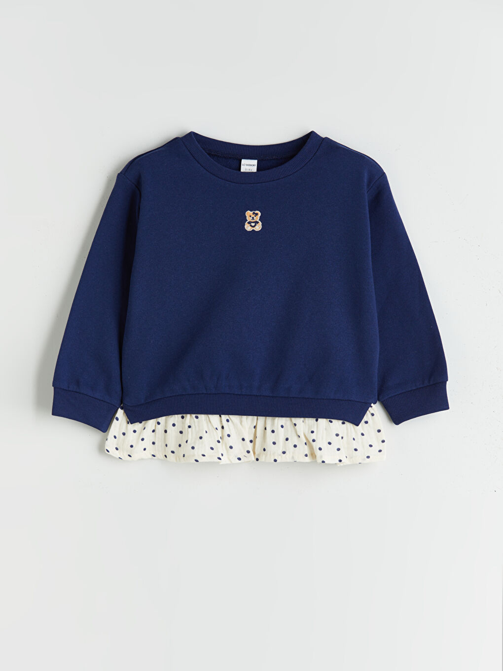 LCW Kids Crew Neck Girls' Sweatshirt 2 Pack -W5DC02Z1-G2C