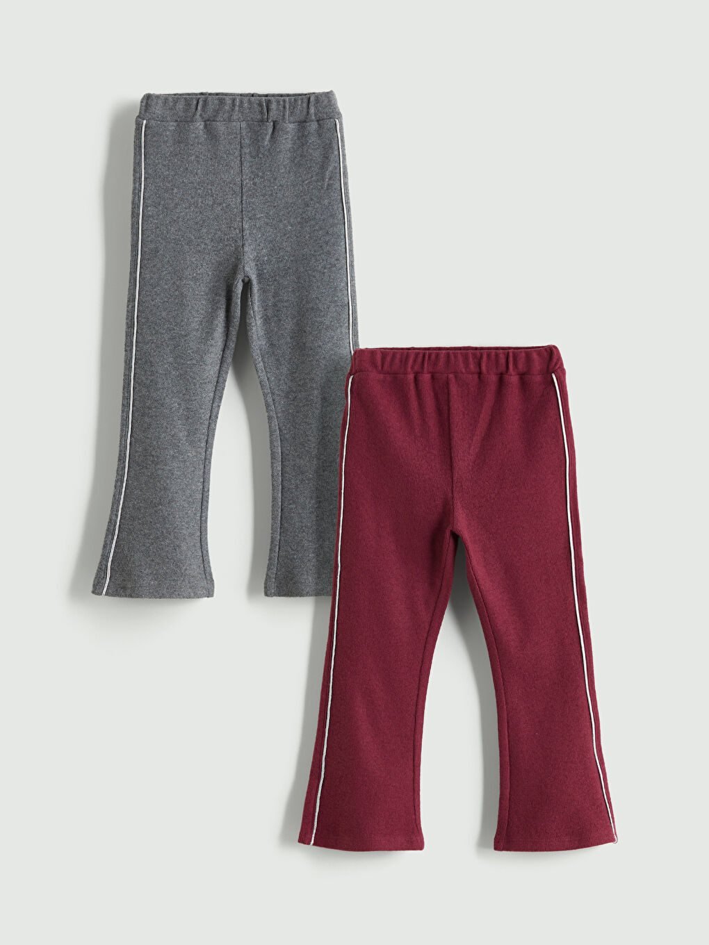 LCW Kids Elastic Waistband Flared Girls' Leggings 2 Pack -W5DC16Z1-HJC