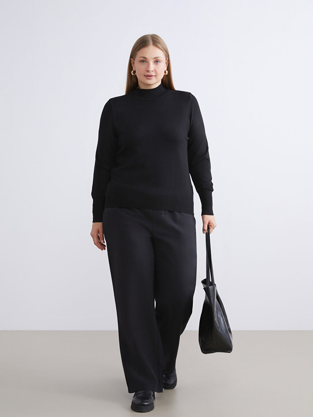 سویتری تریکۆی یەخە خڕ بۆ ژنان-7