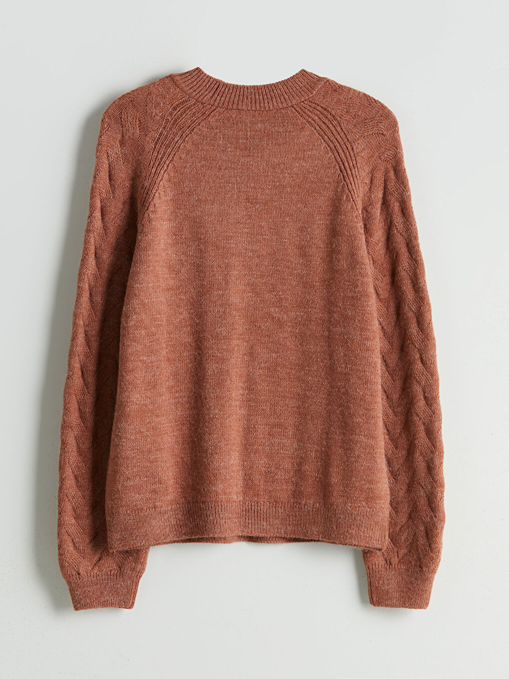 LCWAIKIKI Classic Crew Neck Self-Patterned Women's Knitwear Sweater -W5DC32Z8-KCN