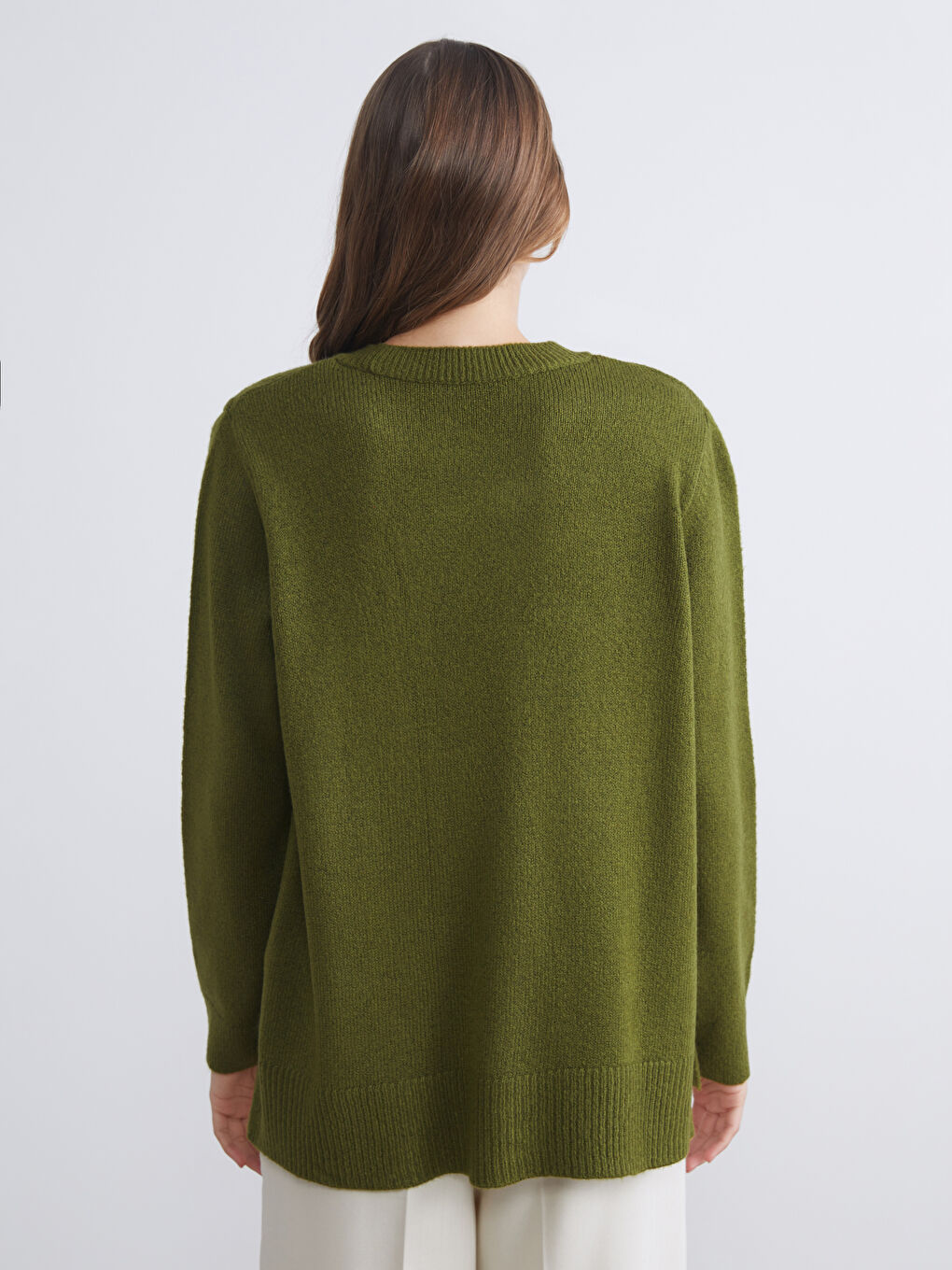 LCWAIKIKI Classic Woman GREEN Jumper -W5DC35Z8-CTU