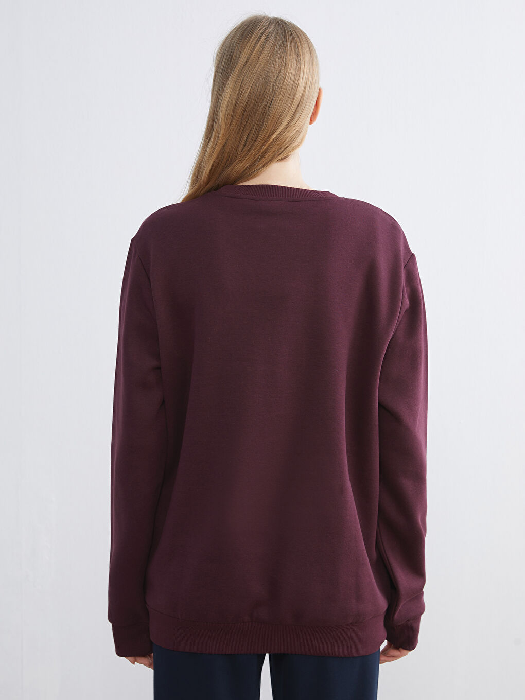 Crew Neck Printed Men's Thick Sweatshirt-7