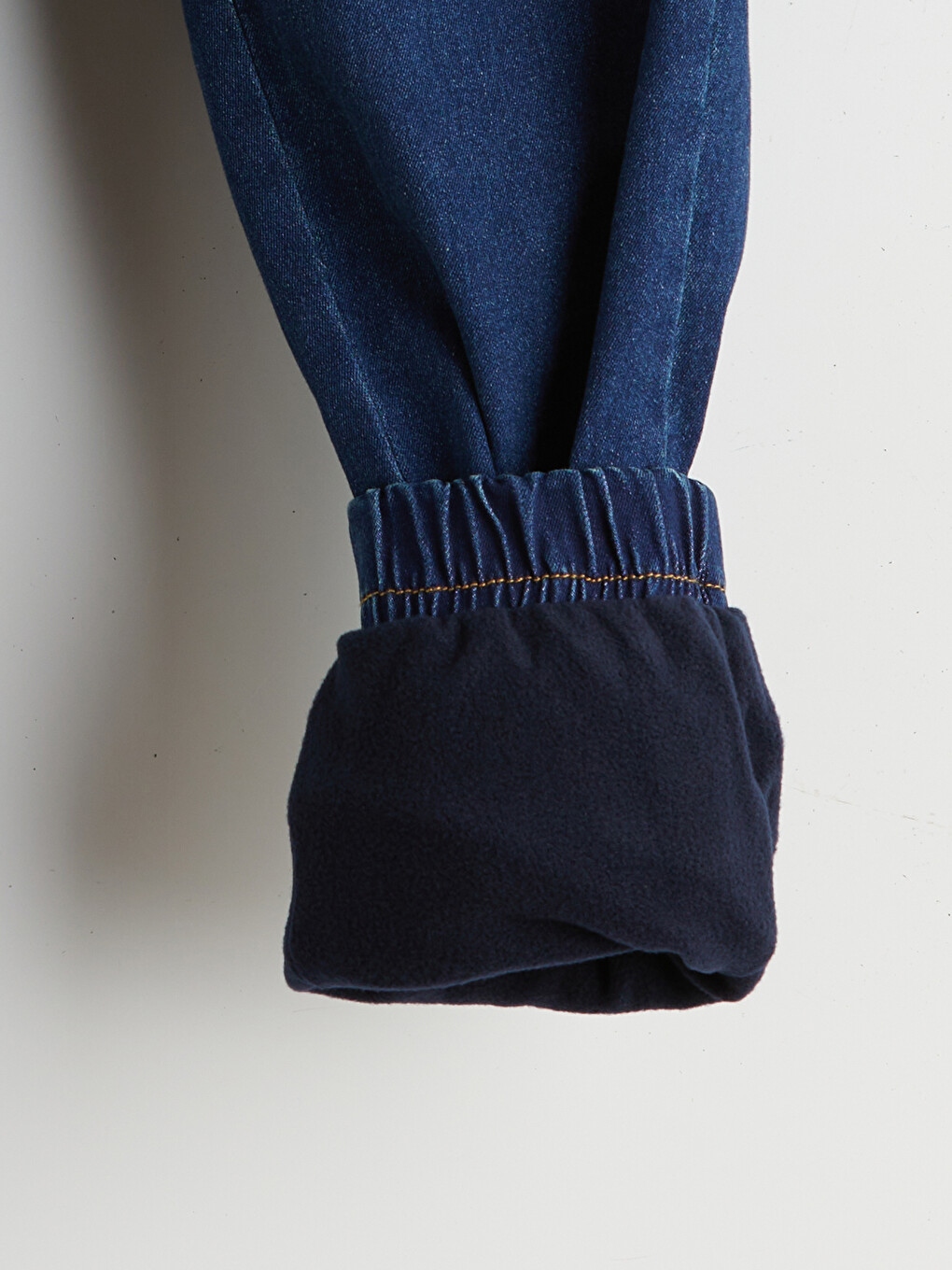 İndigo Polar Astarlı Erkek Çocuk Jogger Jean Pantolon-2