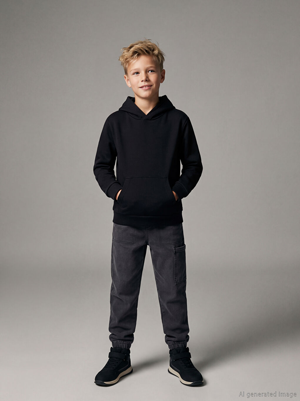 Elasticated Waist Boys' Cargo Jeans