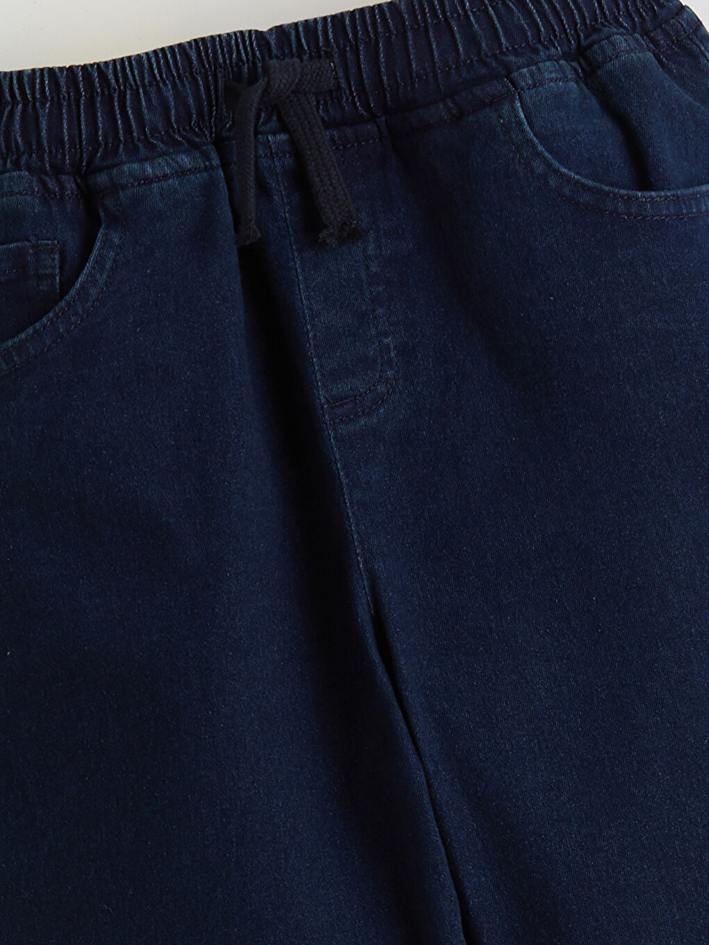 Τζιν Αγόρια με Ελαστική Μέση και Επένδυση Πολικού Υφάσματος-2