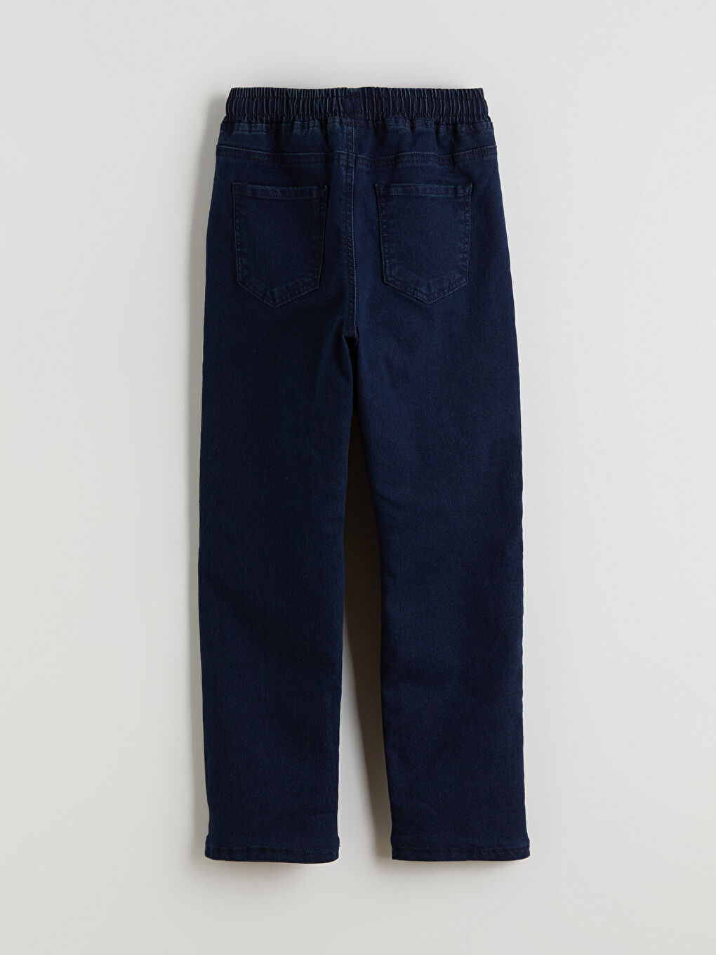 Τζιν Αγόρια με Ελαστική Μέση και Επένδυση Πολικού Υφάσματος-3