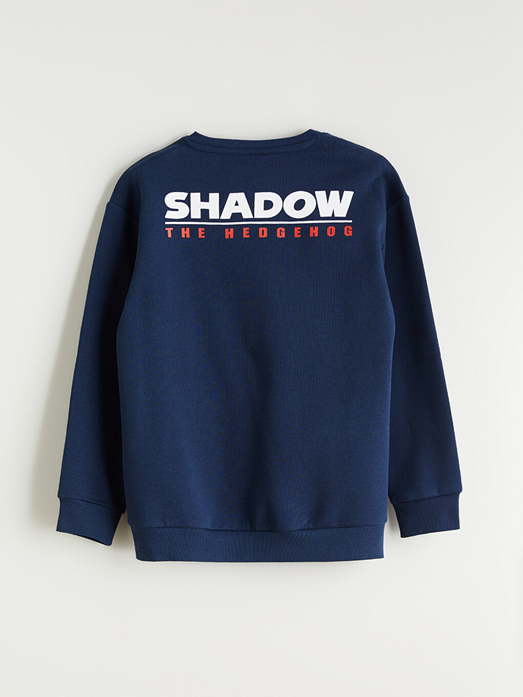 Lacivert Bisiklet Yaka Sonic Baskılı Erkek Çocuk Sweatshirt-1