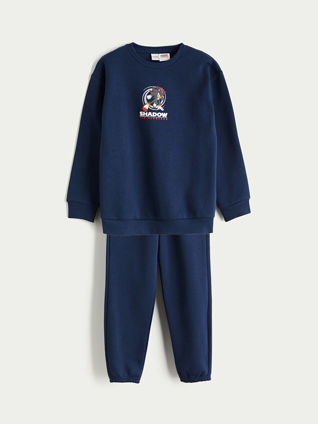 Crew Neck Sonic Printed Boys' Tracksuit Set