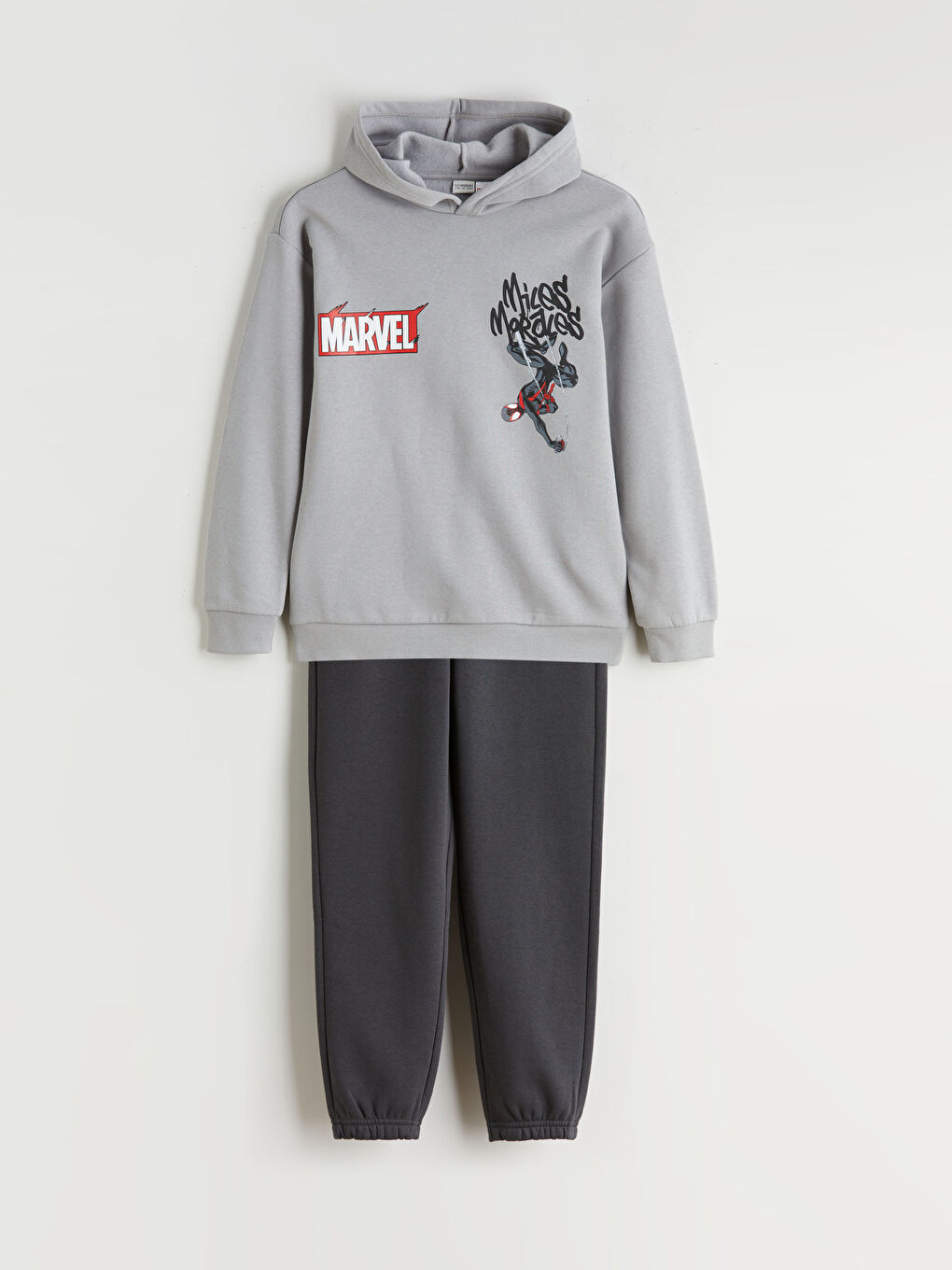 Hooded Spider-Man Printed Boys' Tracksuit Set