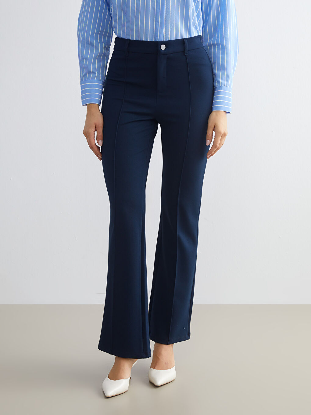 Slim Fit Women's Trousers-4