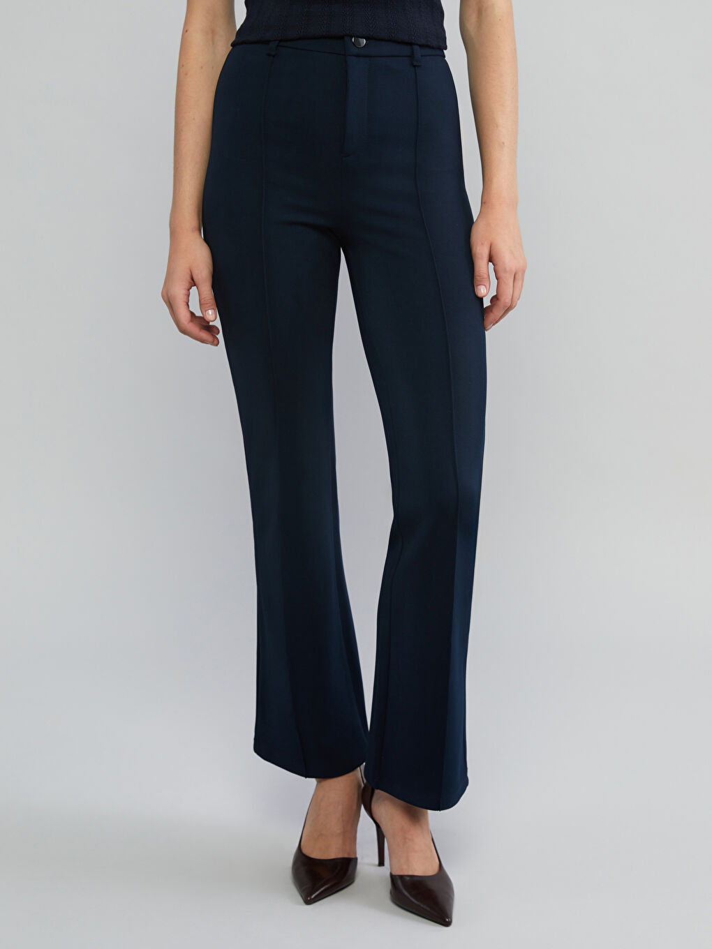Slim Fit Women's Trousers-3