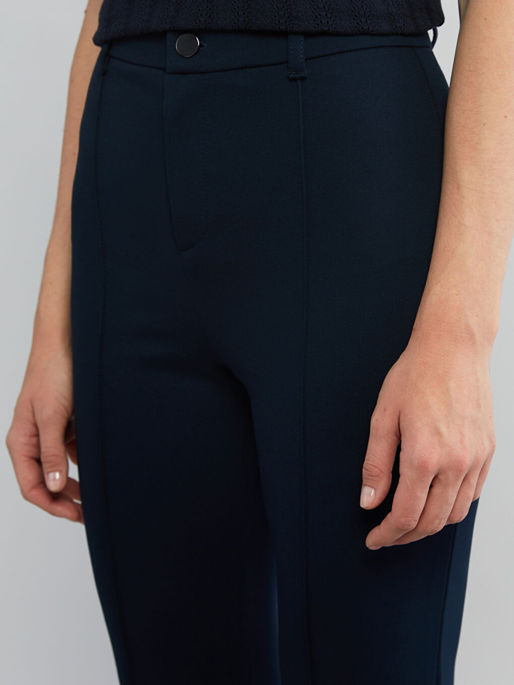 Slim Fit Women's Trousers-5