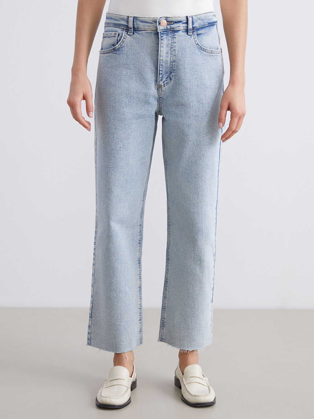 Straight Fit Women's Jeans-1