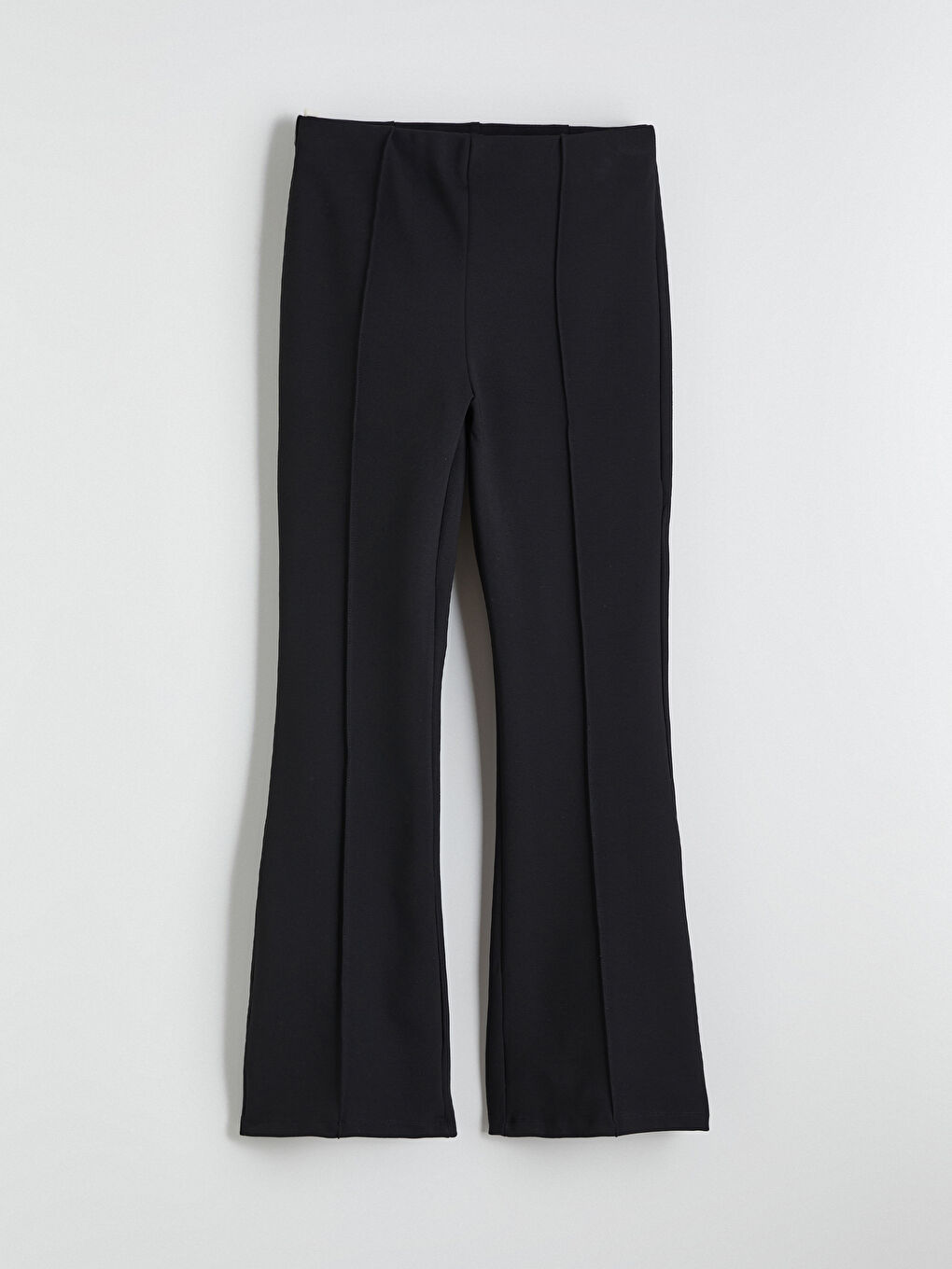 Women's Trousers with Elastic Waist and Flared Leg-8