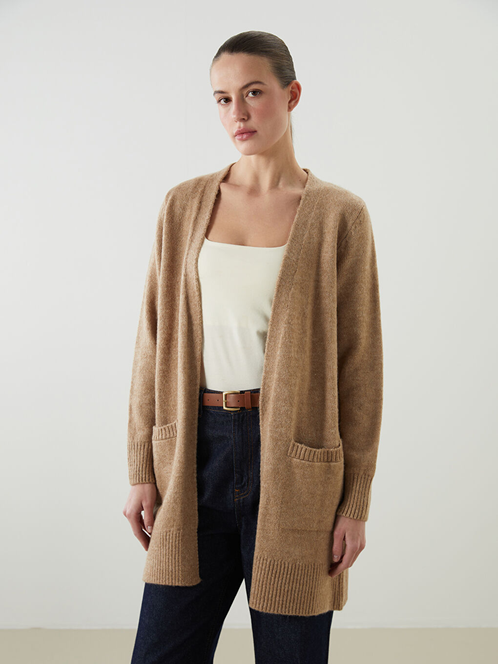 Shawl Collar Women's Knitwear Cardigan