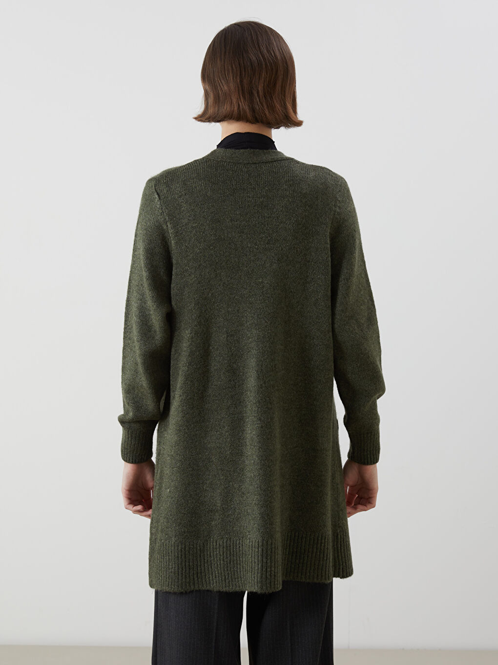 Shawl Collar Women's Knitwear Cardigan-3