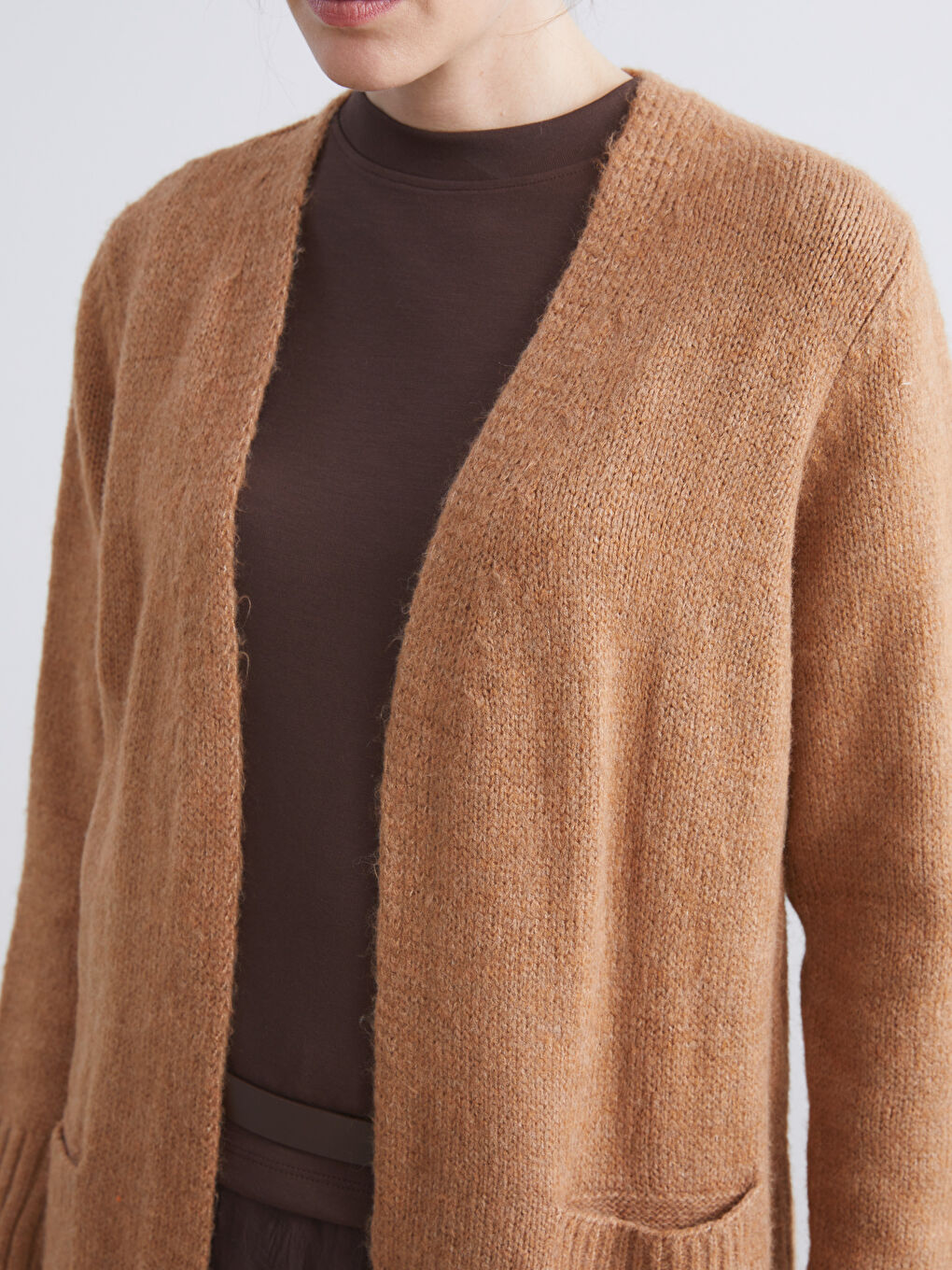 Shawl Collar Women's Knitwear Cardigan-4
