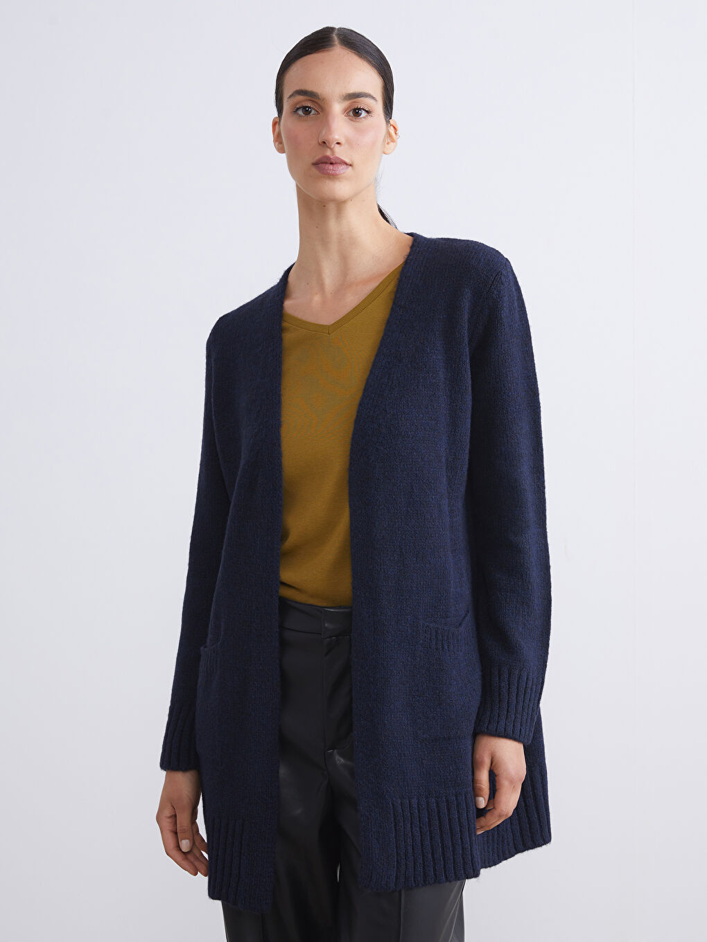 Shawl Collar Women's Knitwear Cardigan-1