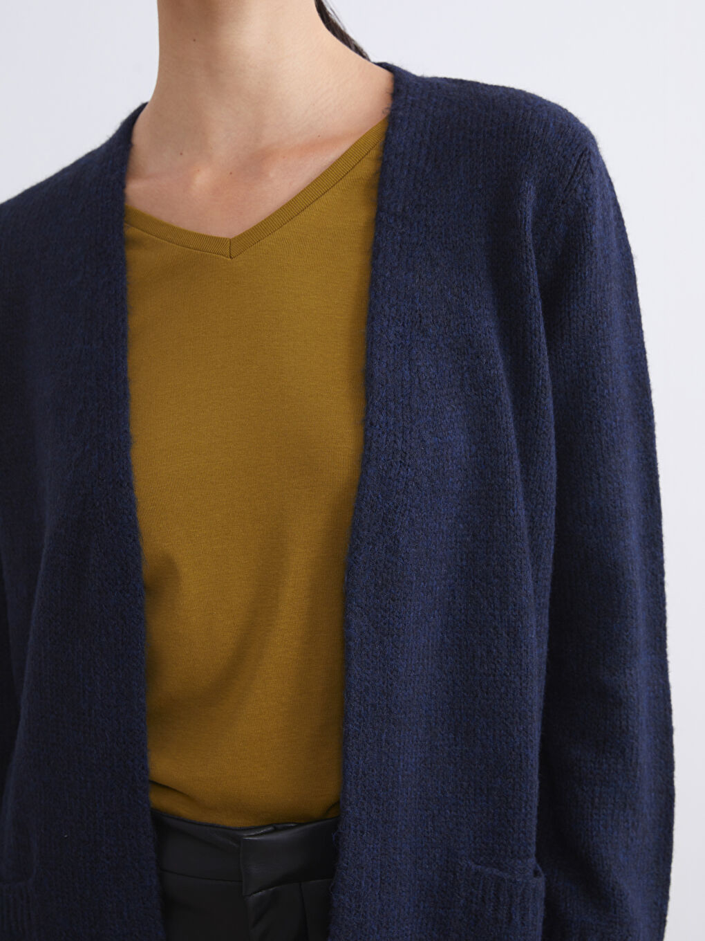 Shawl Collar Women's Knitwear Cardigan-4