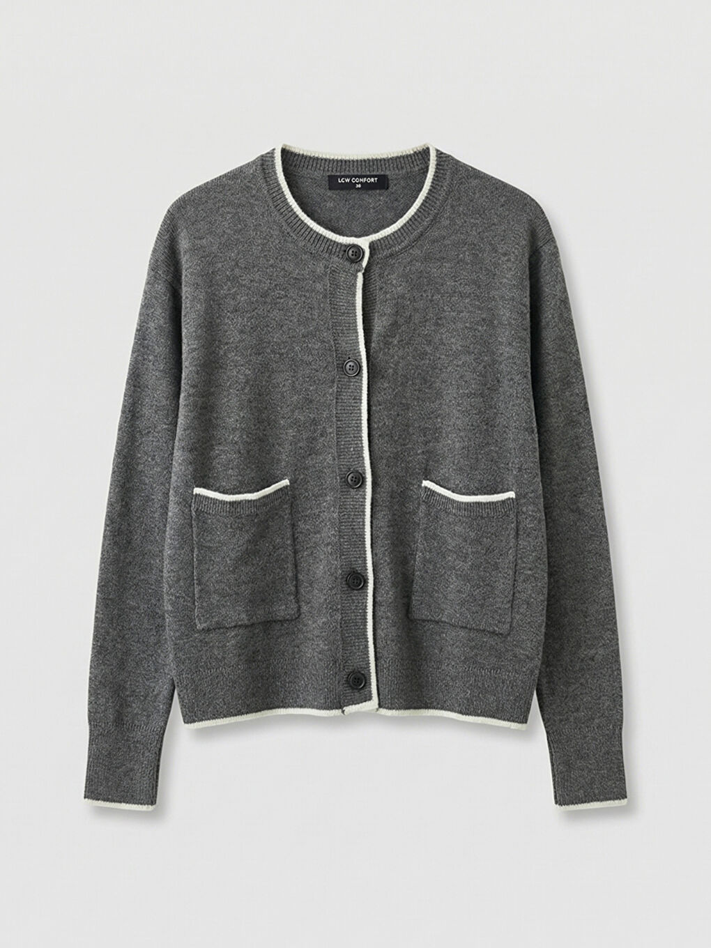 Crew Neck Women's Knitwear Cardigan-4