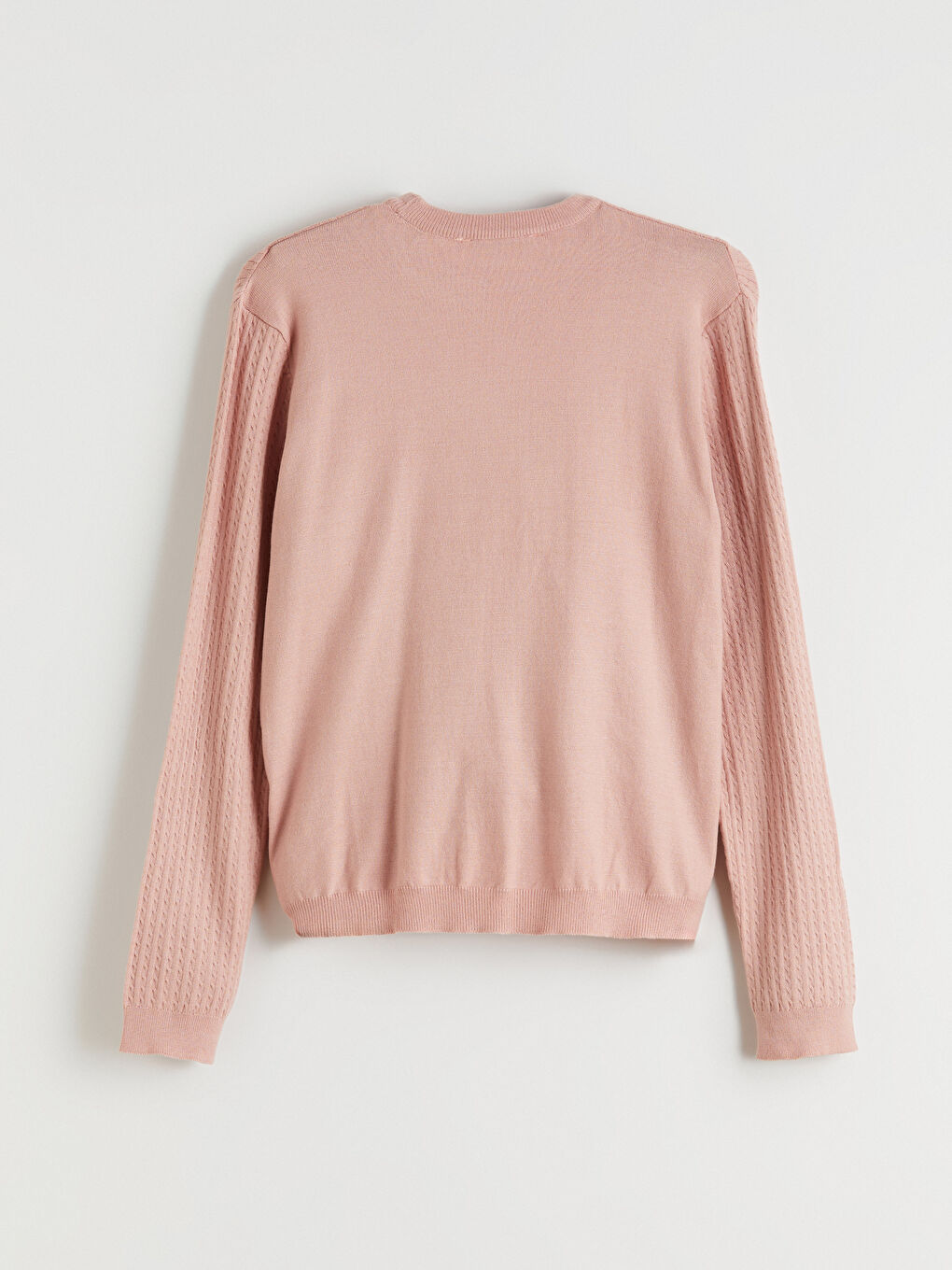 سترة تريكو بياقة دائرية للسيدات-5