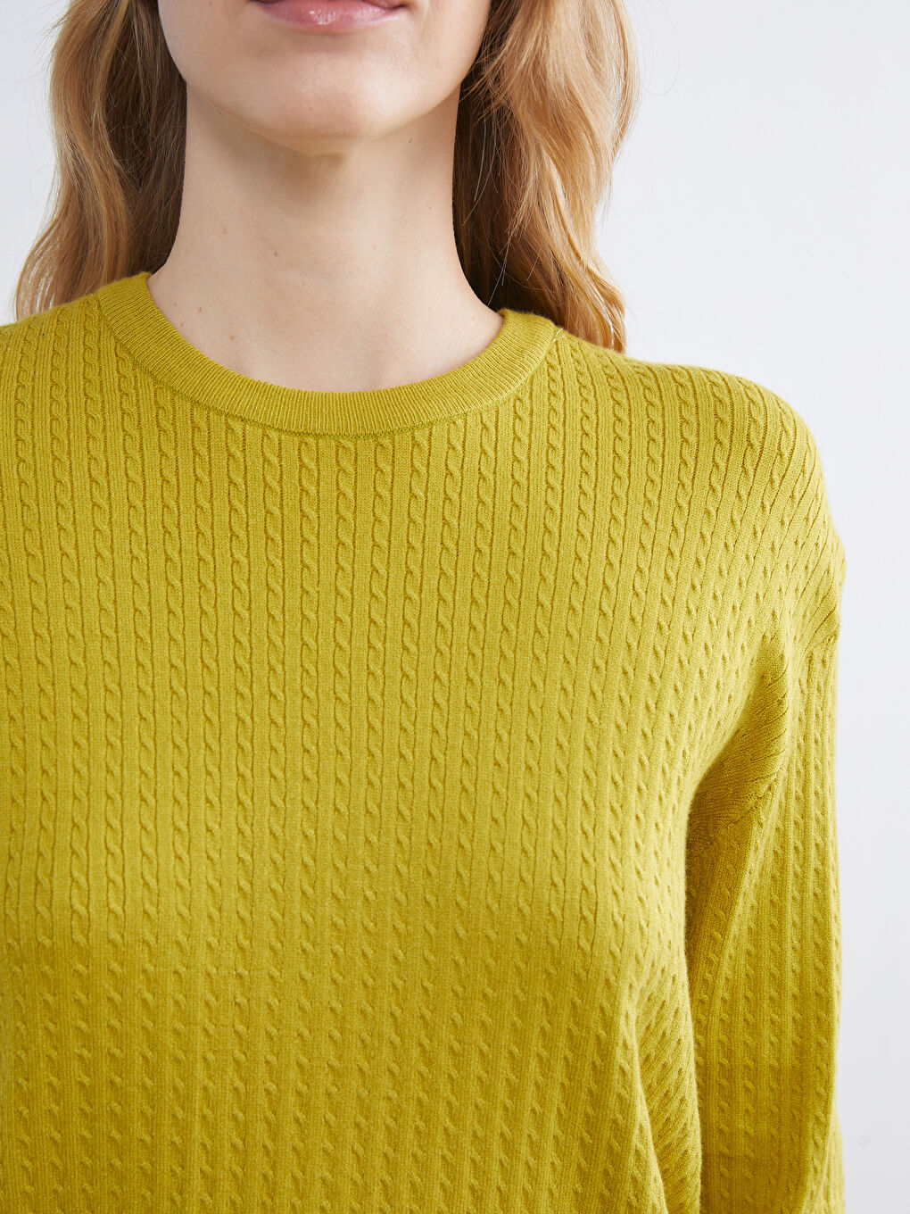 سترة تريكو بياقة دائرية للسيدات-4