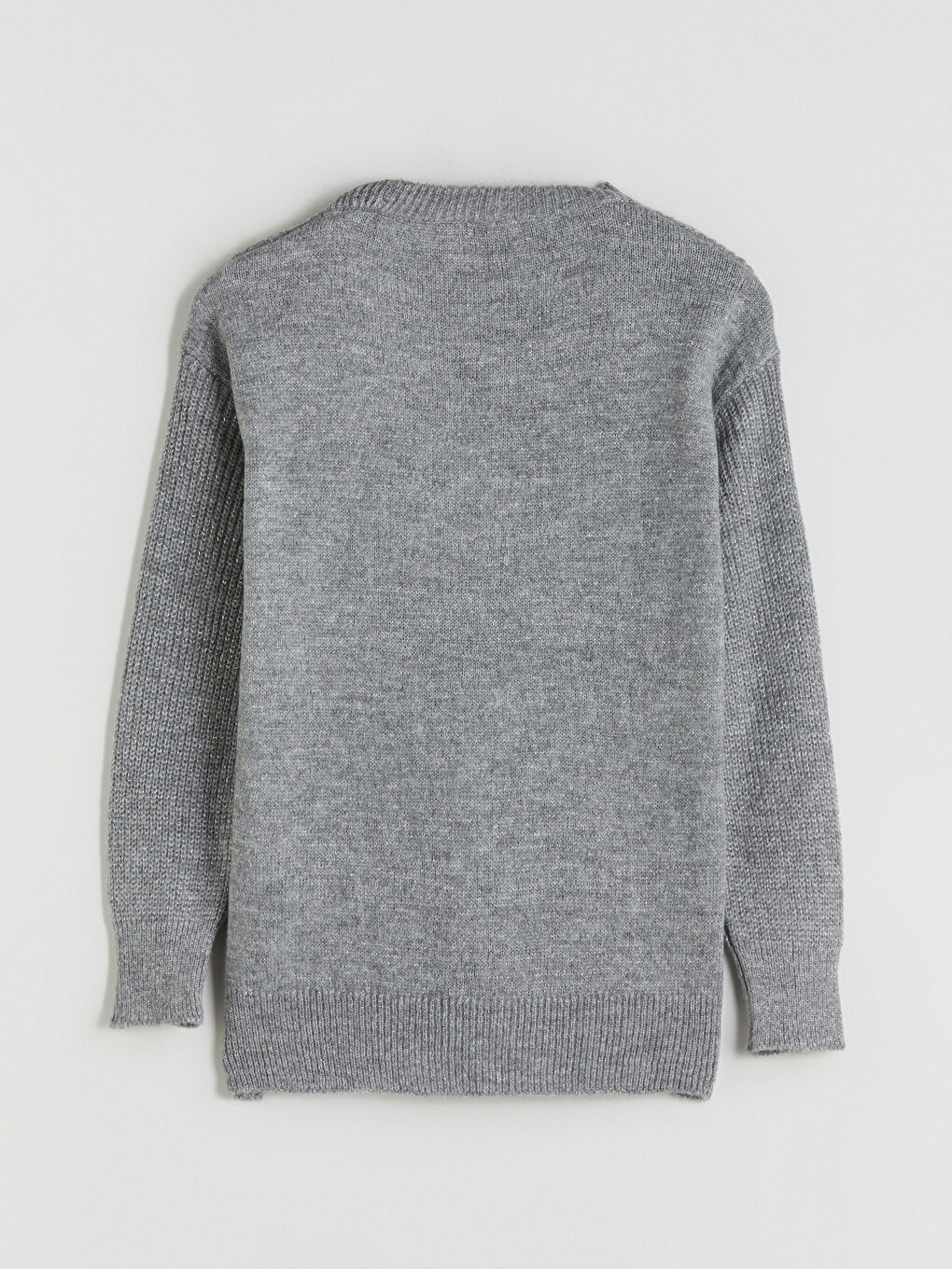 Crew Neck Self-Patterned Women's Knitwear Sweater-9