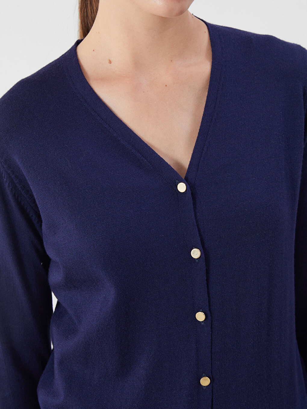 V Neck Women's Knitwear Cardigan-2