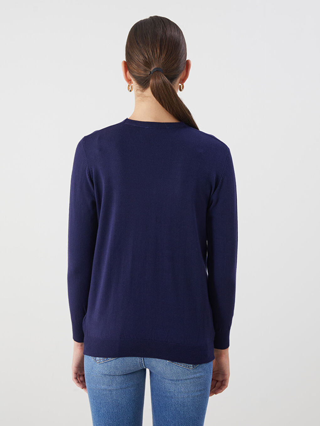 V Neck Women's Knitwear Cardigan-3
