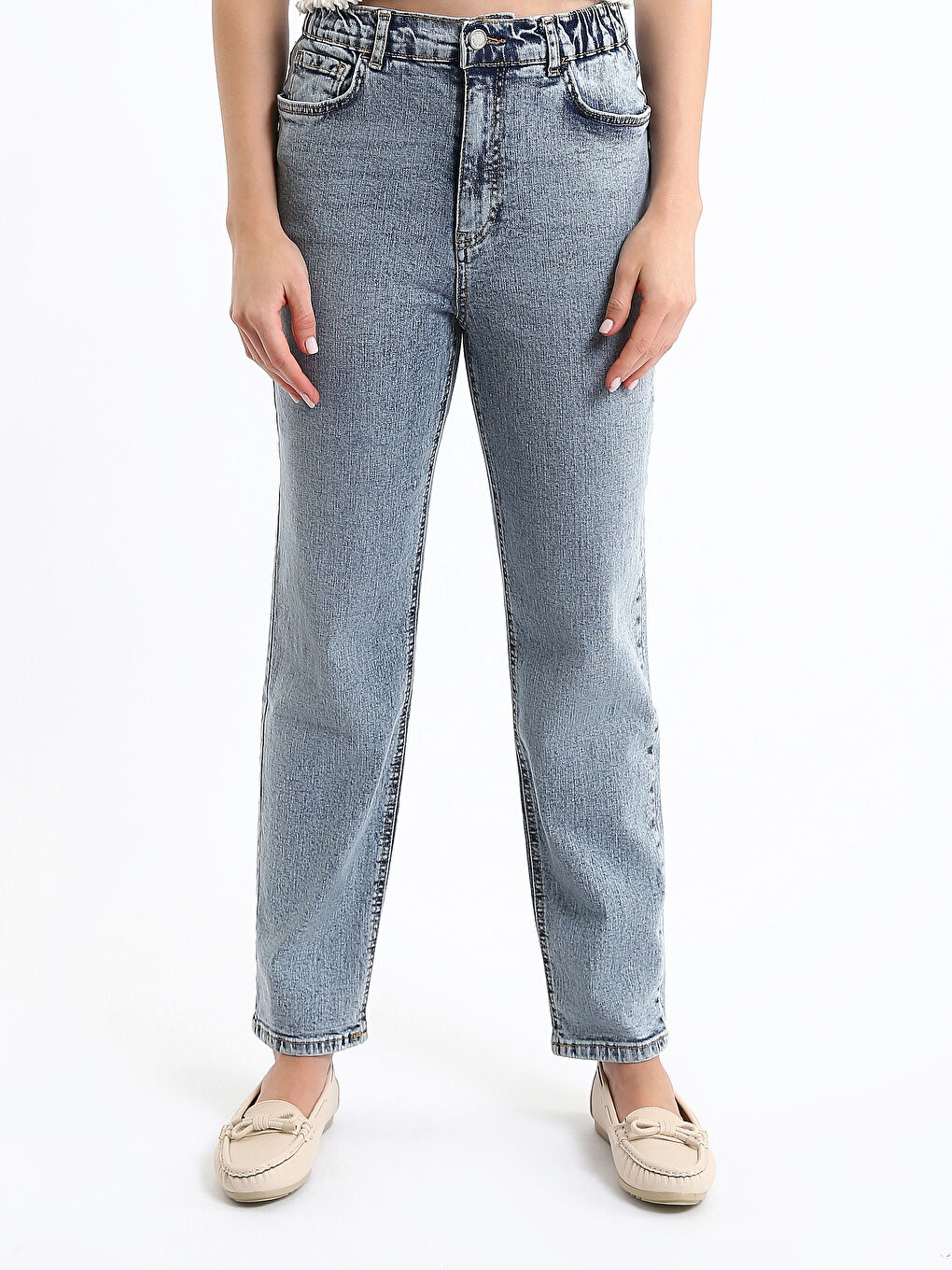 Jean Coupe Maman pour Femmes-1