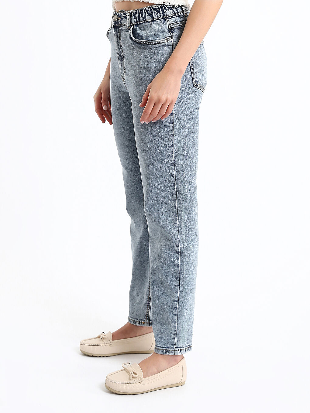 Jean Coupe Maman pour Femmes-3