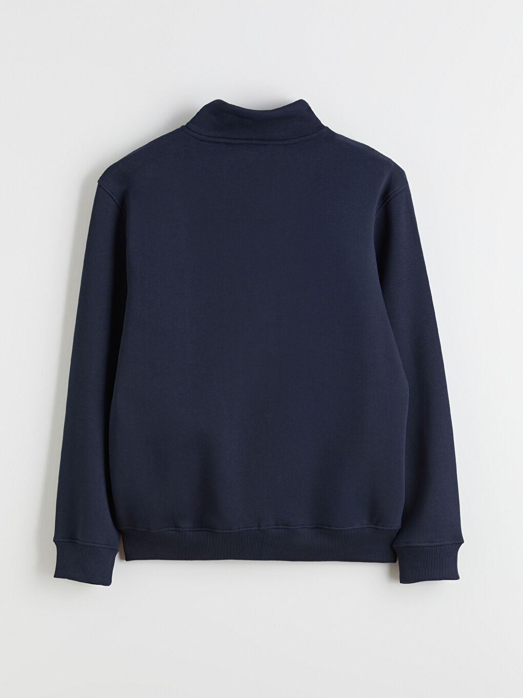 كنزة رياضية بسحاب بياقة قمعية وكم طويل للرجال-13