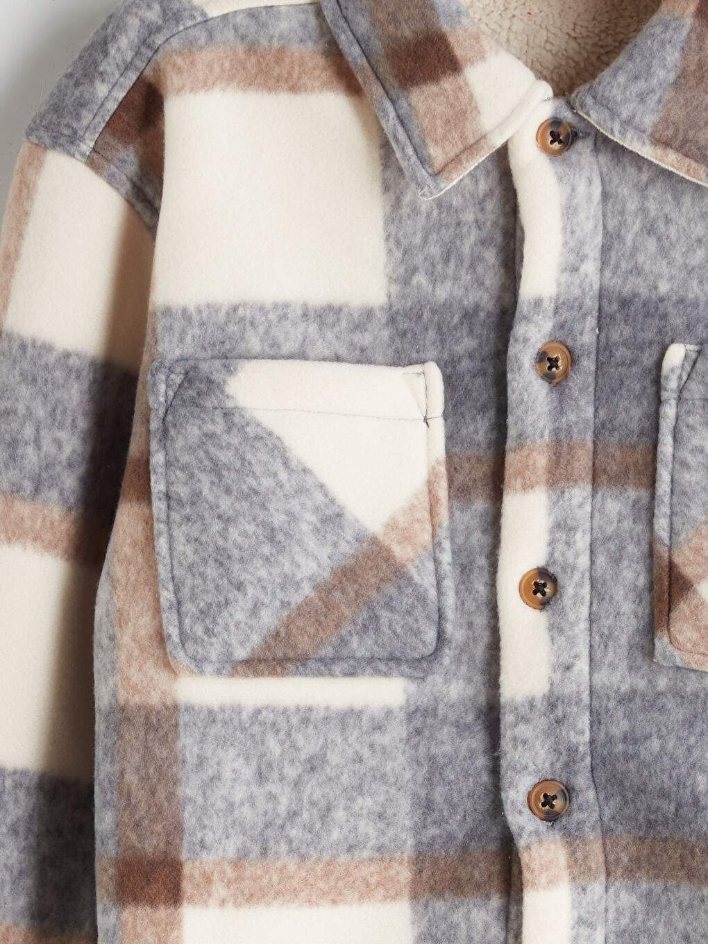 Plaid Boys' Shirt Jacket-2