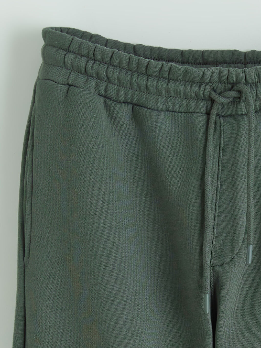 Haki Standart Kalıp Erkek Kalın Eşofman Altı-5