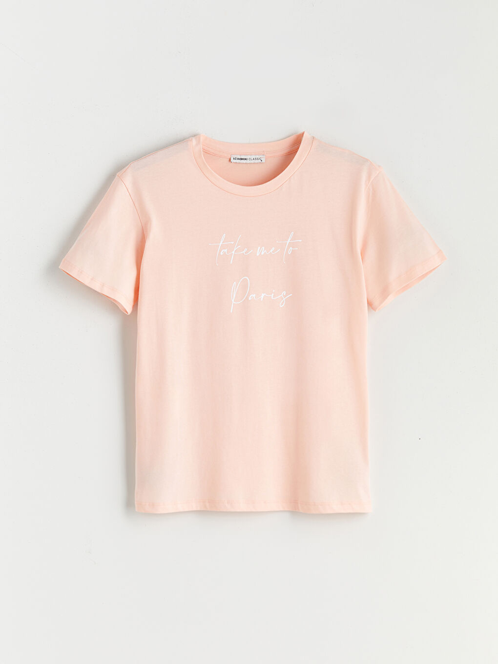 Crew Neck Printed Women's T-Shirt-4