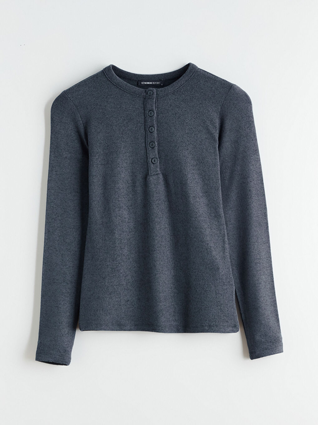 Lacivert Bisiklet Yaka Kadın Body-4