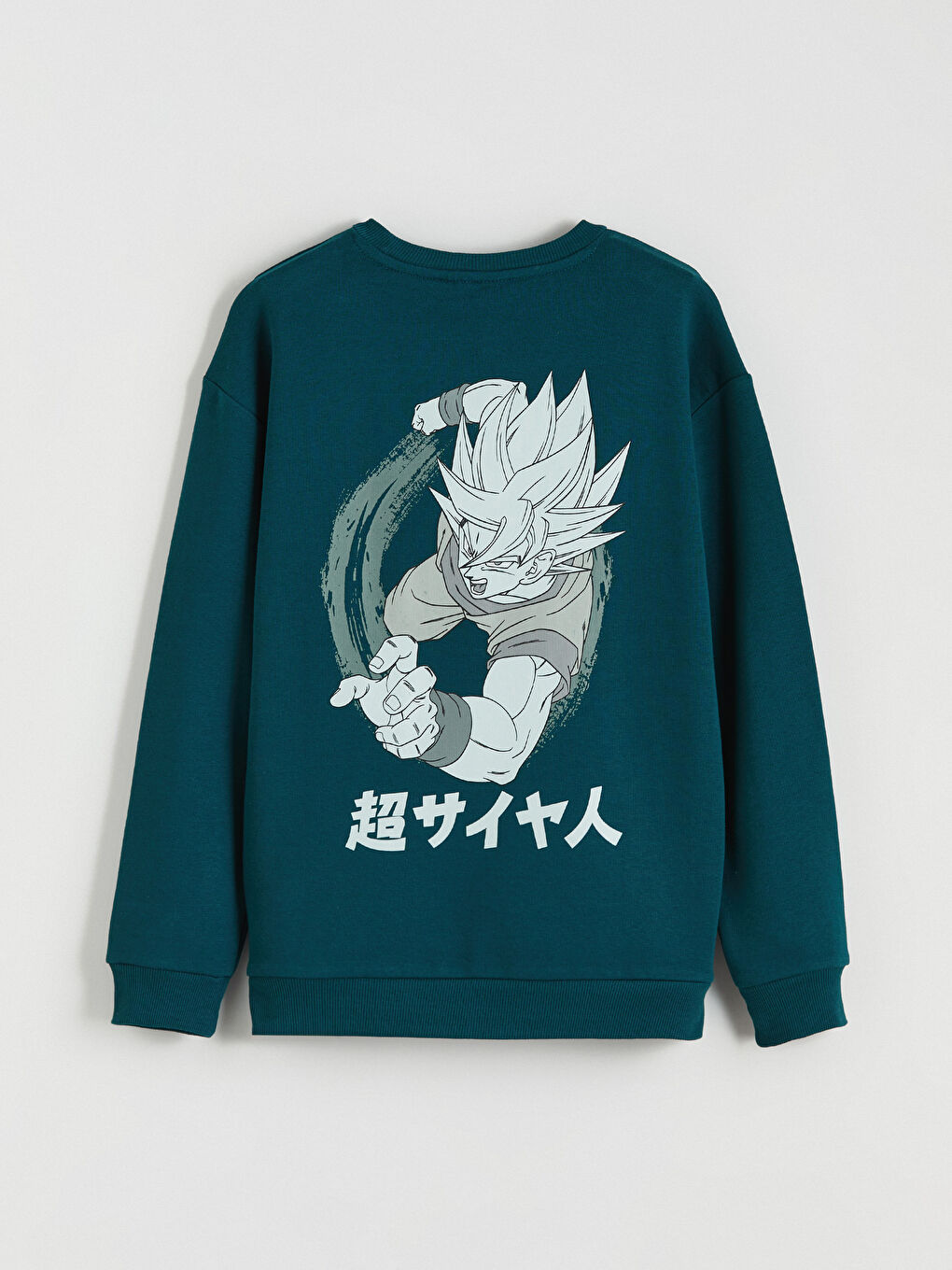 Crew Neck Dragon Ball Printed Men's Thick Sweatshirt-3