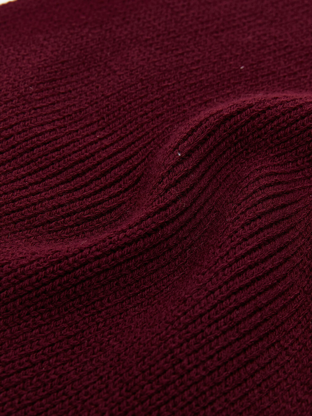 Bordo Erkek Triko Atkı-2